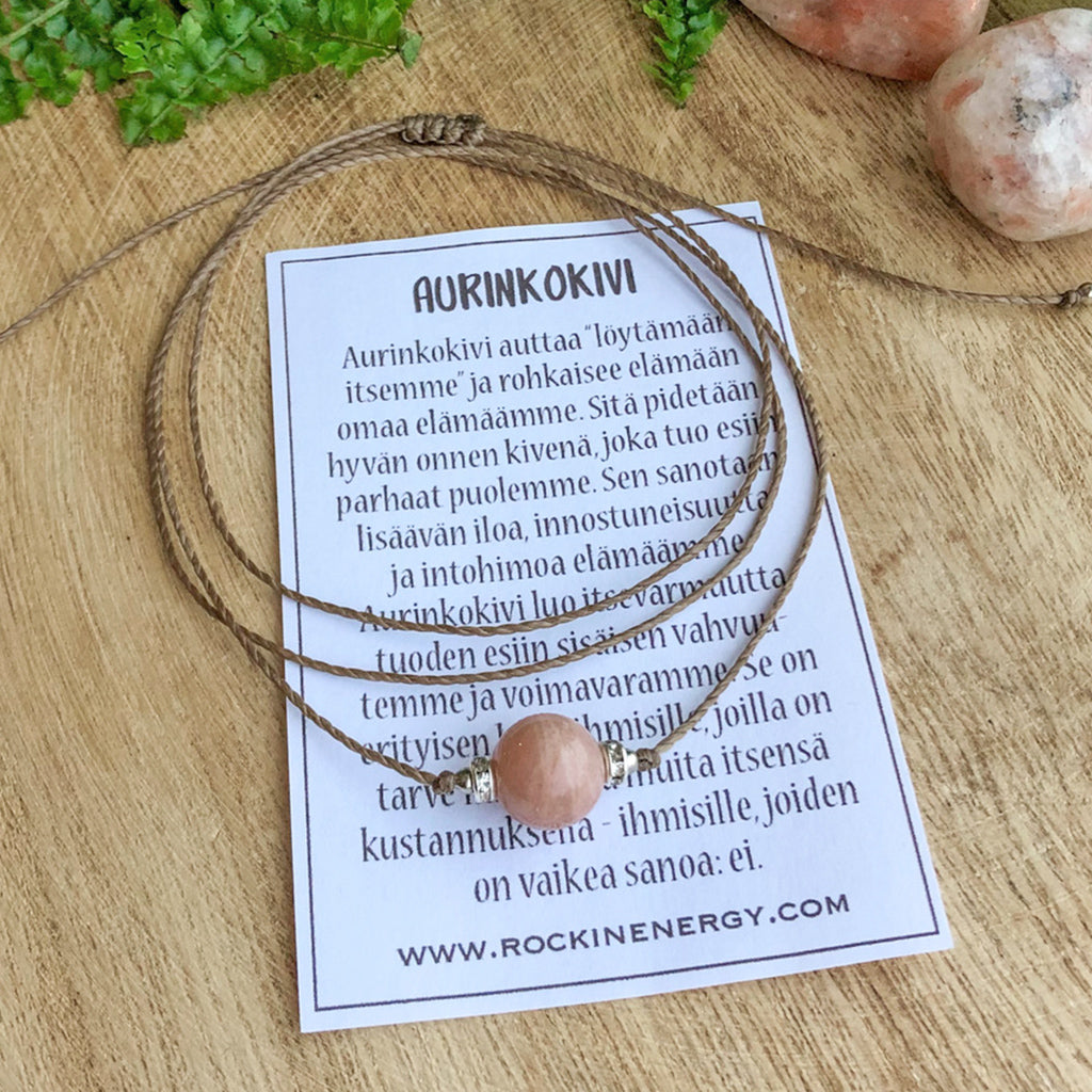 Choker Kaulakoru - Aurinkokivi