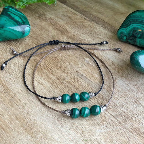 Säädettävä Rannekoru - Malakiitti