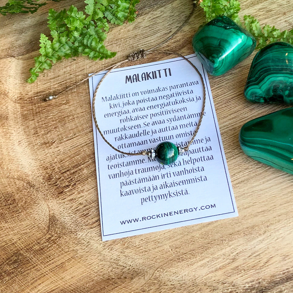 Säädettävä Rannekoru - Malakiitti