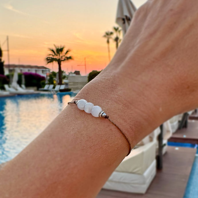 Säädettävä Rannekoru - Seleniitti