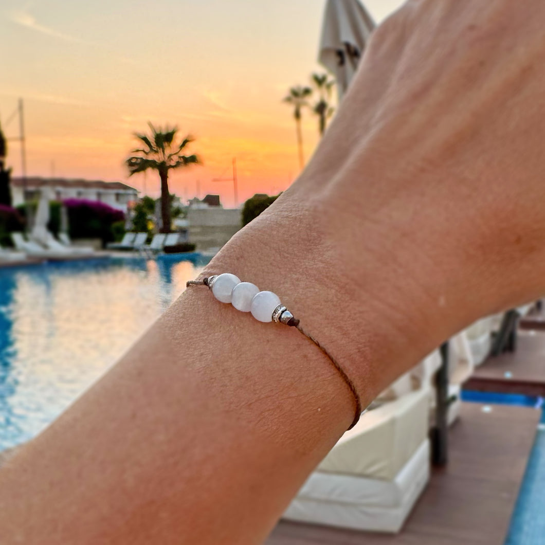 Säädettävä Rannekoru - Seleniitti