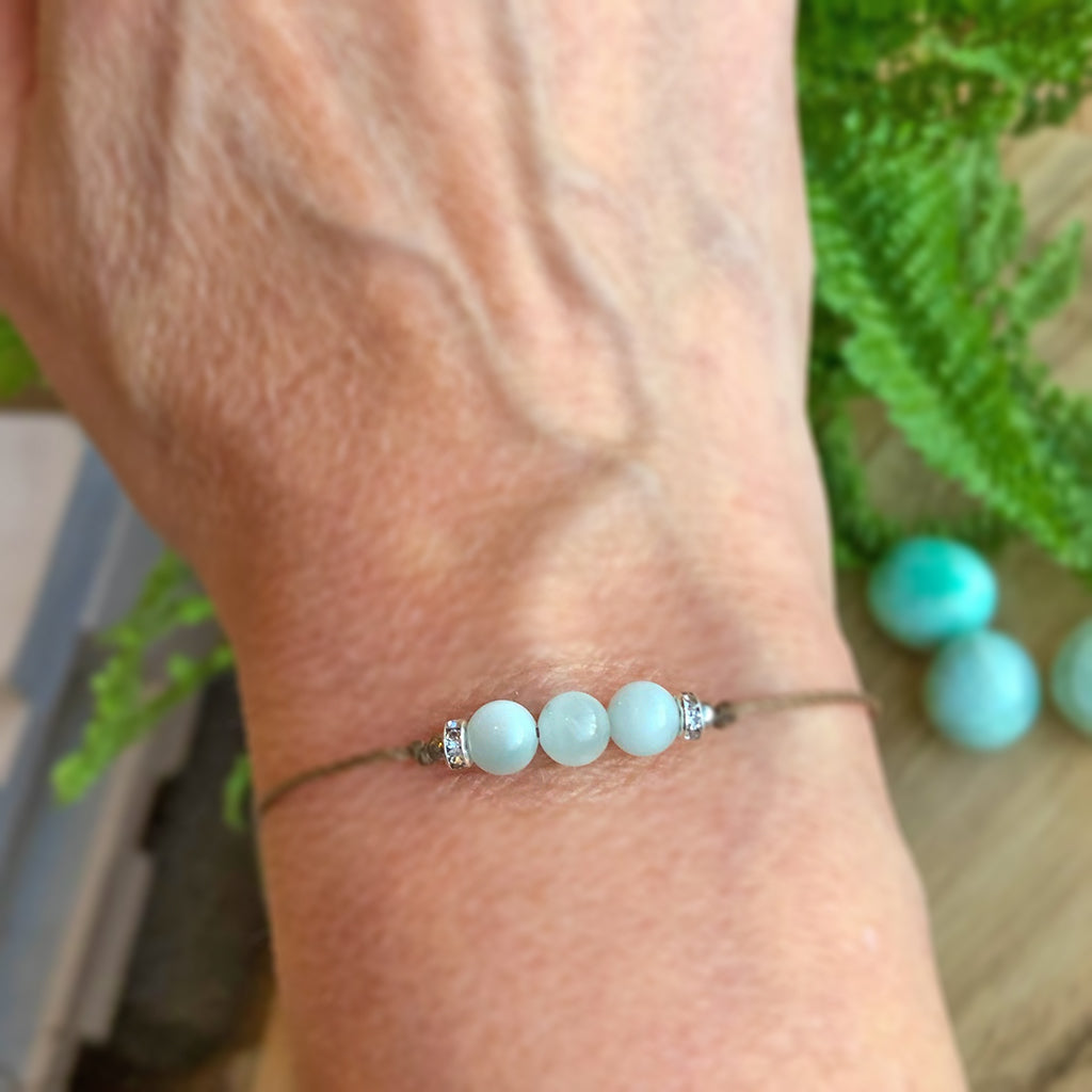 Säädettävä Rannekoru - Vihreä Kuukivi