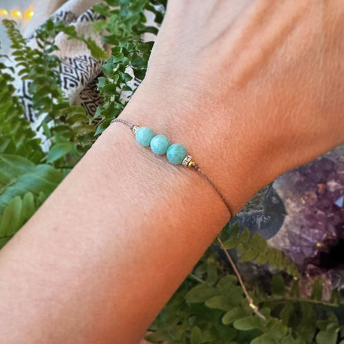 Säädettävä Rannekoru - Amatsoniitti