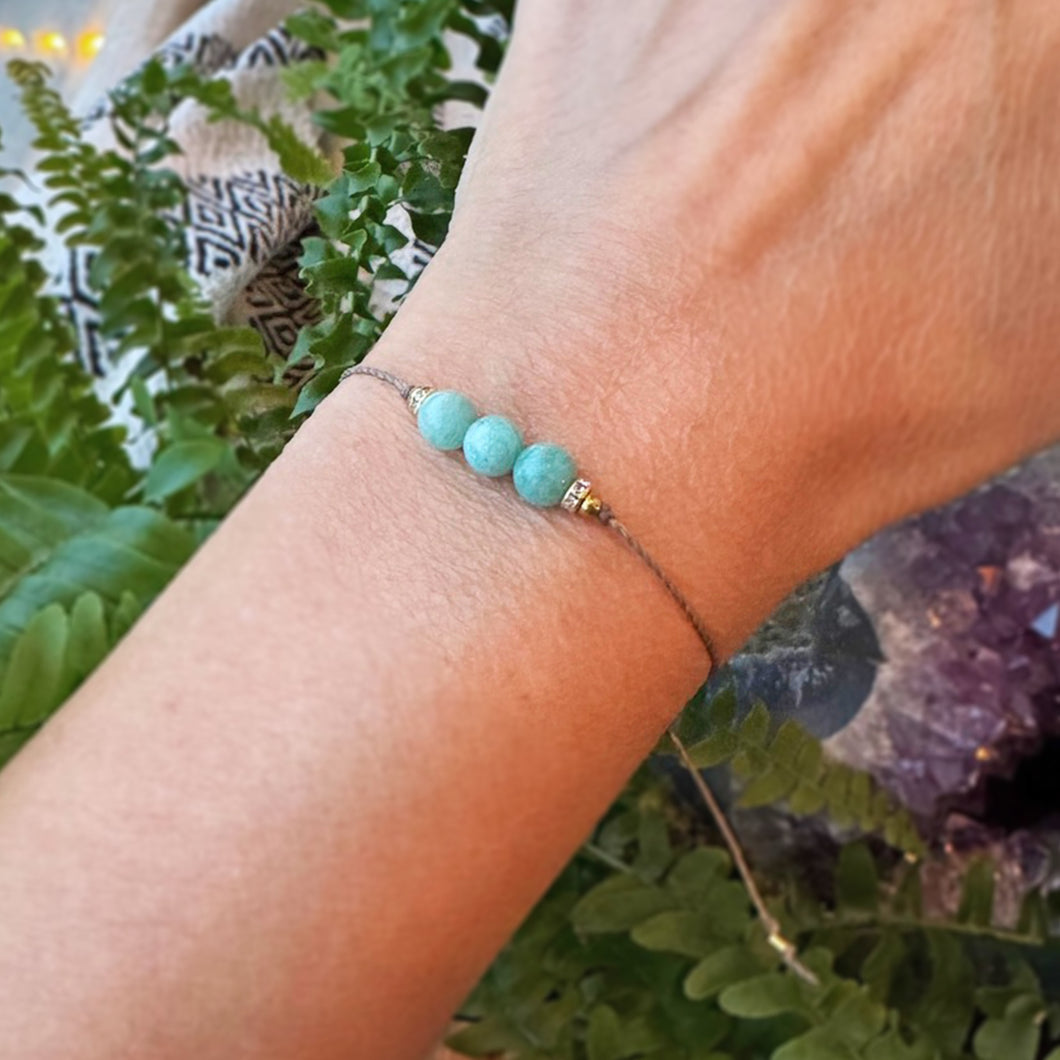 Säädettävä Rannekoru - Amatsoniitti