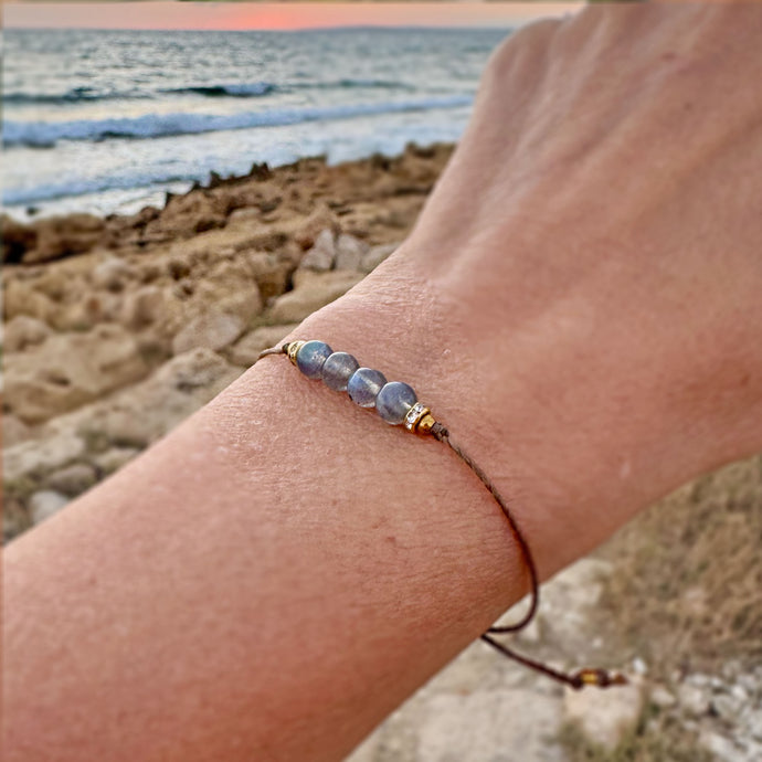 Säädettävä Rannekoru - Labradoriitti