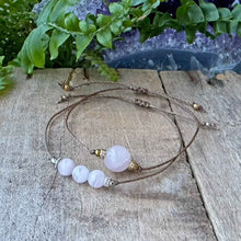 Säädettävä Rannekoru - Ruusukvartsi