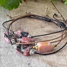 Säädettävä Rannekoru - Rodoniitti