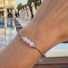 Säädettävä Rannekoru - Ruusukvartsi