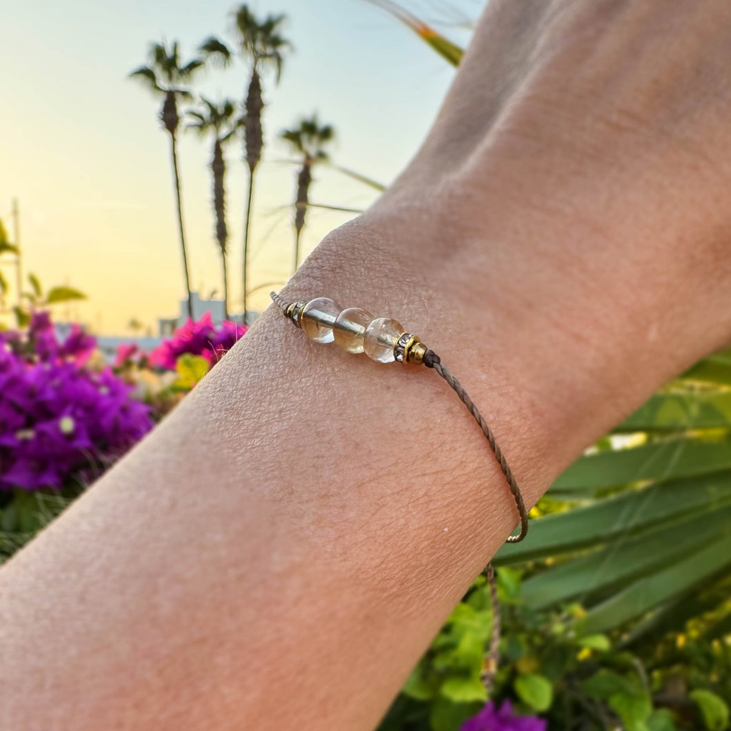 Säädettävä Rannekoru - Sitriini