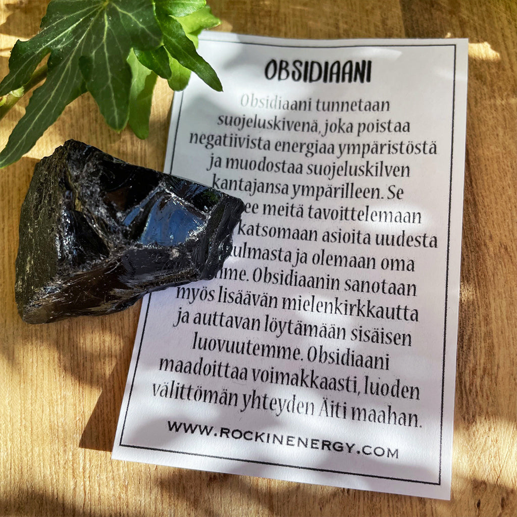Obsidiaani, raaka