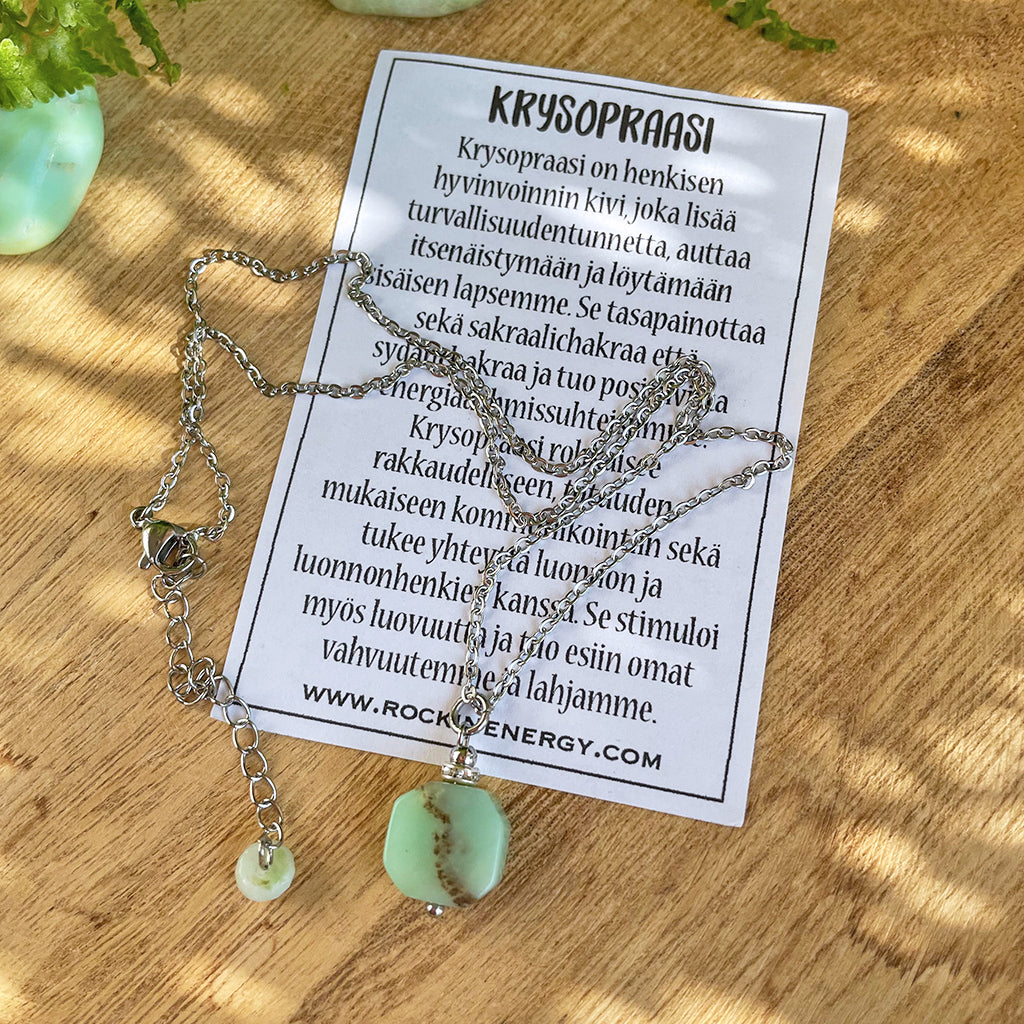Kristalliriipus - Krysopraasi