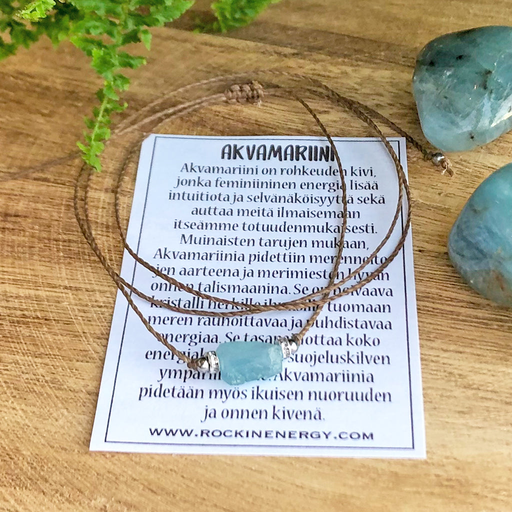 Choker Kaulakoru - Akvamariini