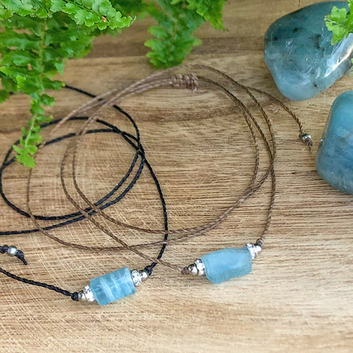 Choker Kaulakoru - Akvamariini