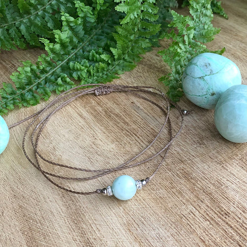 Choker Kaulakoru - Vihreä Kuukivi