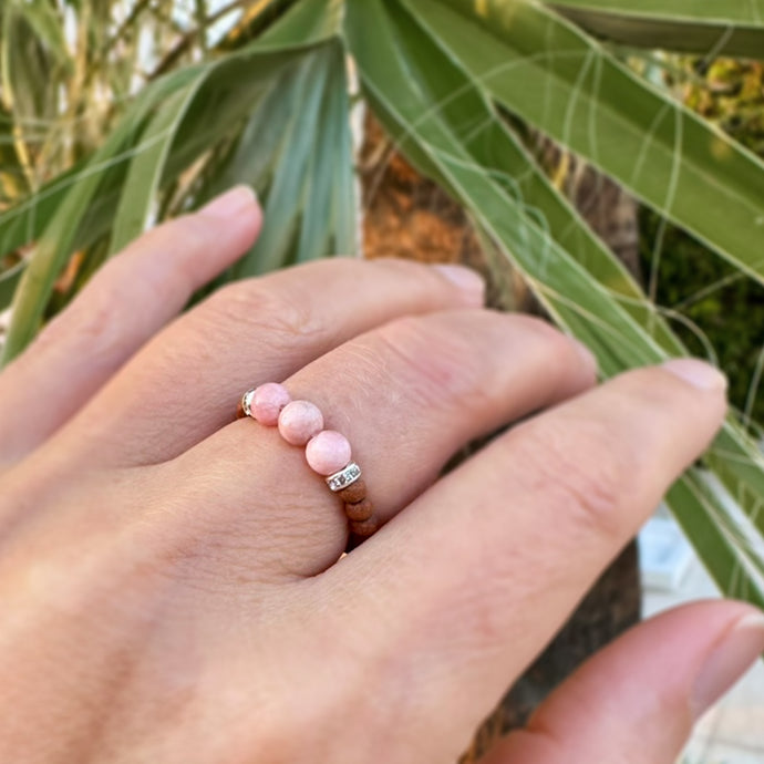 Sormus - Rodokrsiitti x Santelipuu