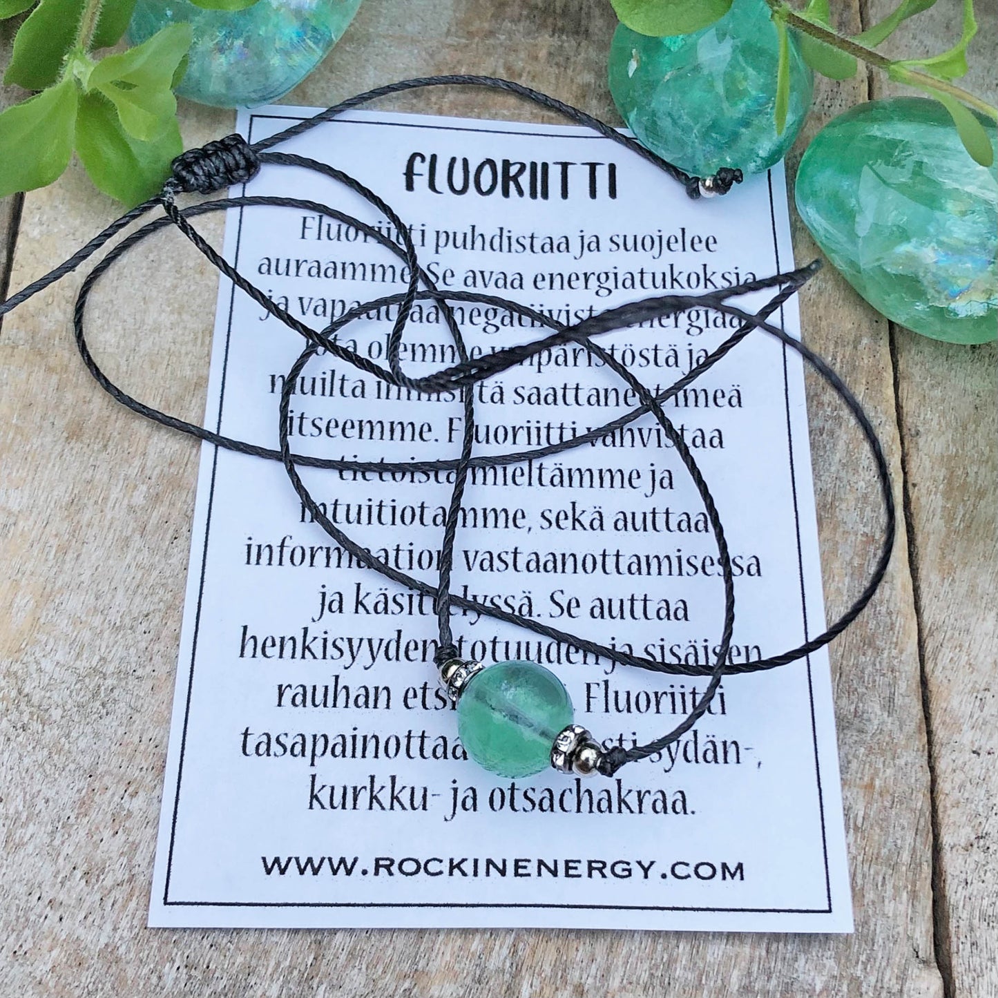 Choker Kaulakoru - Vihreä Fluoriitti