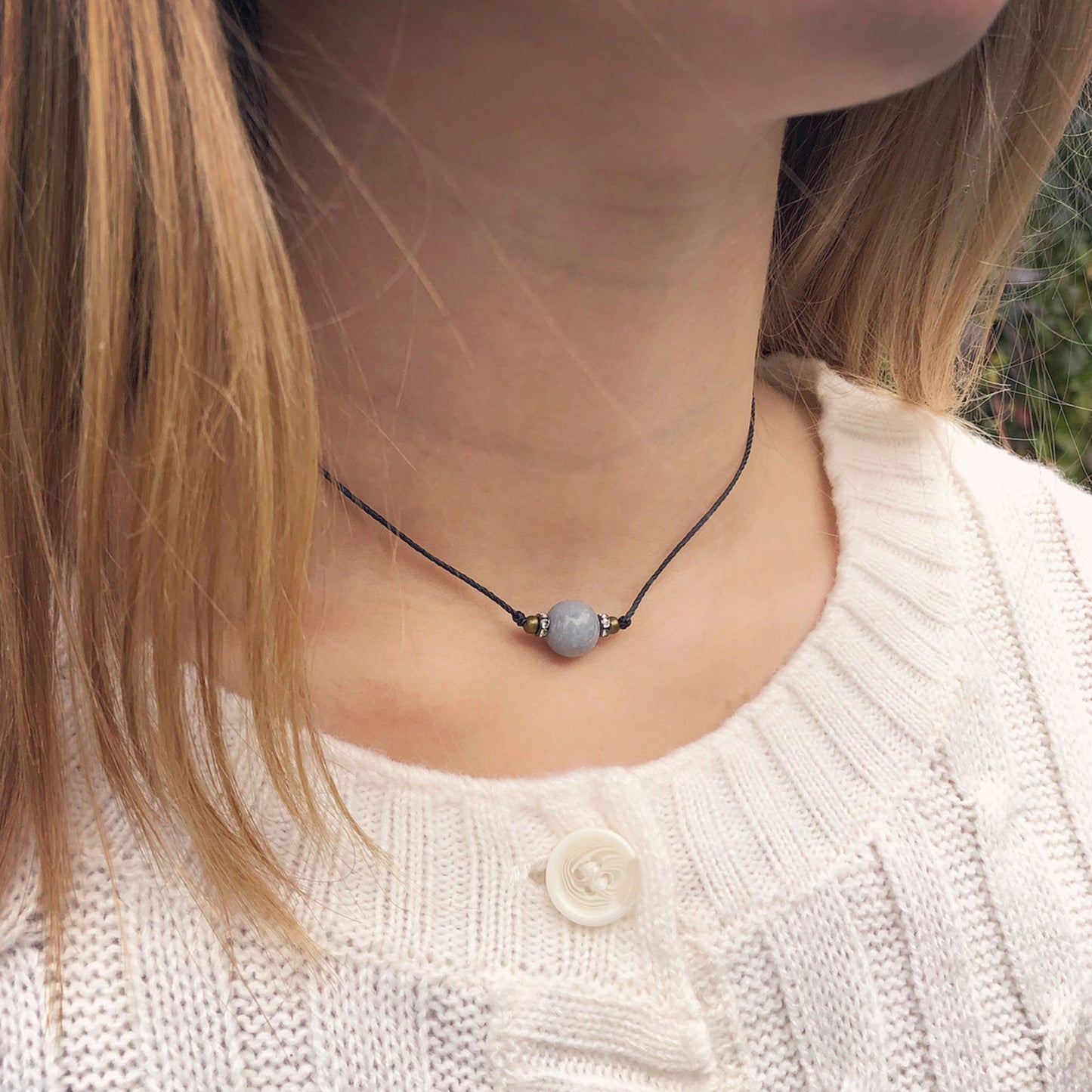 Choker Kaulakoru - Enkelikivi