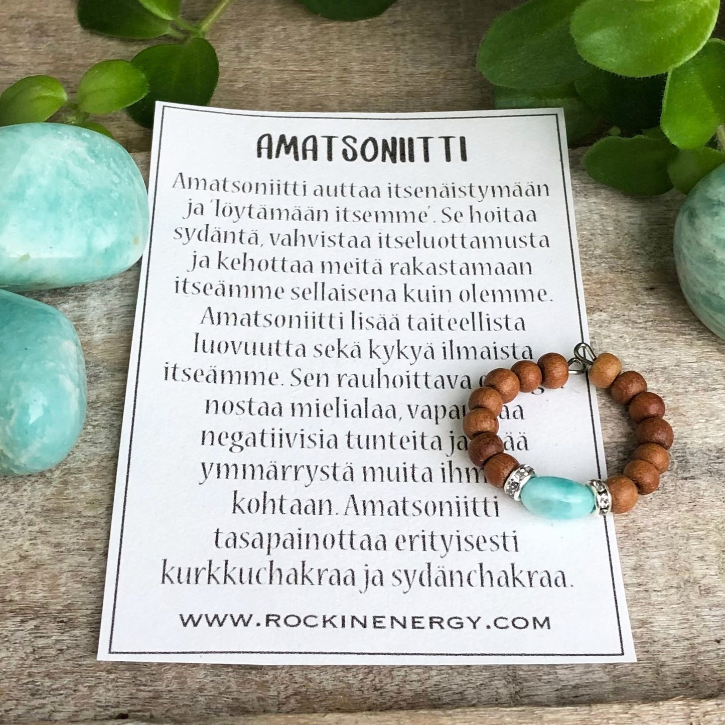 Sormus - Amatsoniitti x Santelipuu
