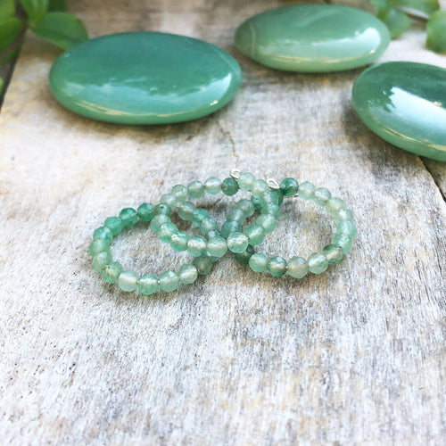 Sormus - Vihreä Aventuriini