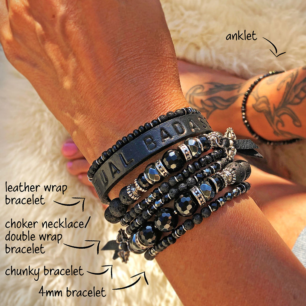 "SPIRITUAL BADASS" Anklet/ Nilkkakoru